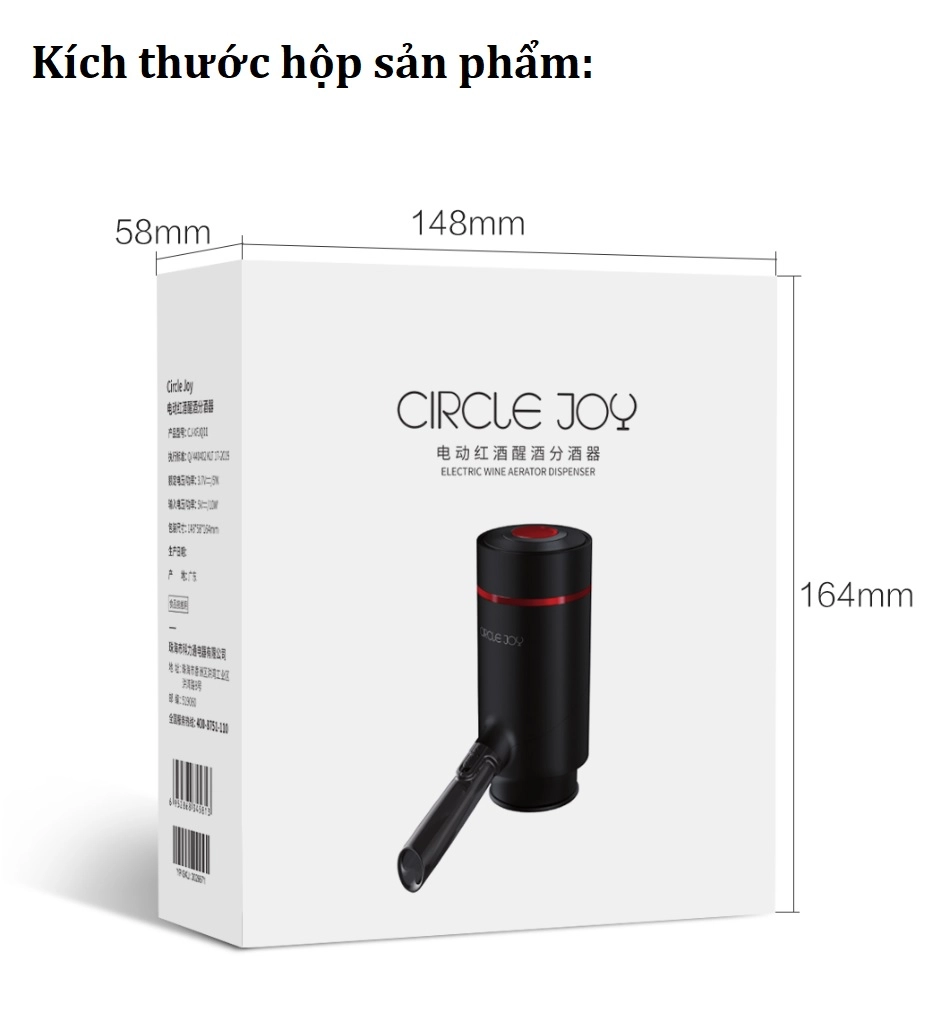 Máy rót rượu vang Xiaomi Circle Joy CJ-XFJQ01